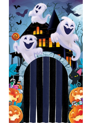 Cortina Fantasmas para Decoracion de Puertas