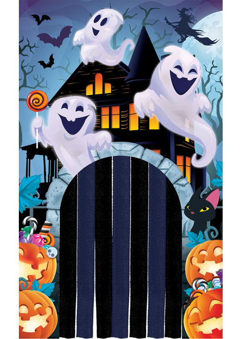 Cortina Fantasmas para Decoracion de Puertas
