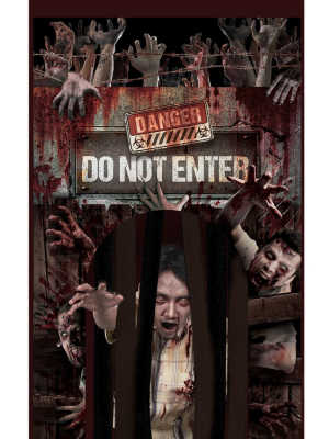 Cortina Zombies para Decoracion de Puertas