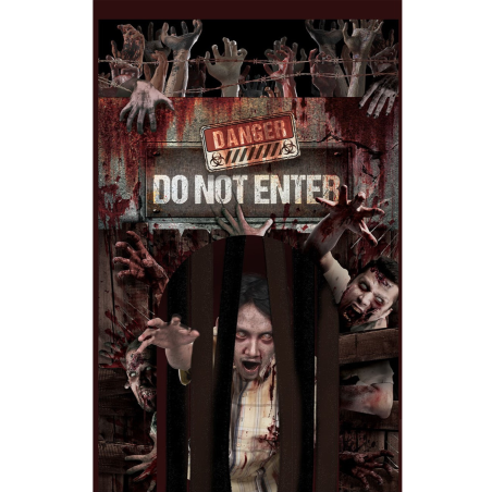Cortina Zombies para Decoracion de Puertas