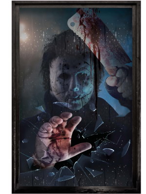 Decoracion de Ventanas Zombies 80x120cm