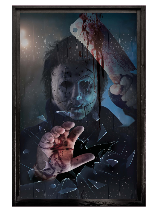 Decoracion de Ventanas Asesino 80x120cm
