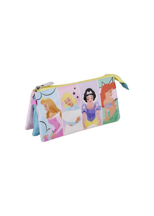 Estuche Princesas Disney 3 Compartimentos