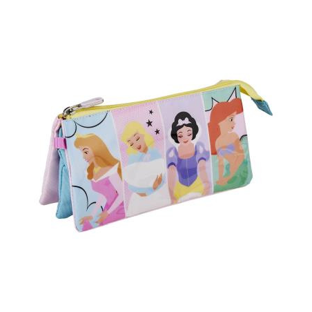 Estuche Princesas Disney 3 Compartimentos