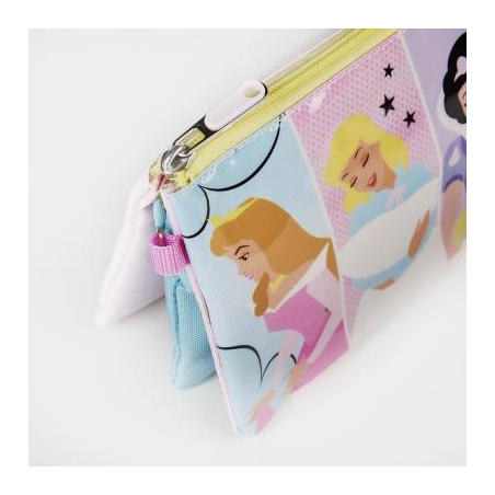Estuche Princesas Disney 3 Compartimentos