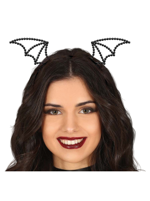 Diadema Murcielago Piedras Preciosas - Complementos Disfraces Halloween