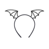 Diadema Murcielago Piedras Preciosas - Complementos Disfraces Halloween