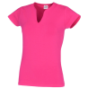 Camiseta Fucsia abierta Mujer