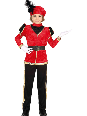 Disfraz de Paje Rojo Infantil