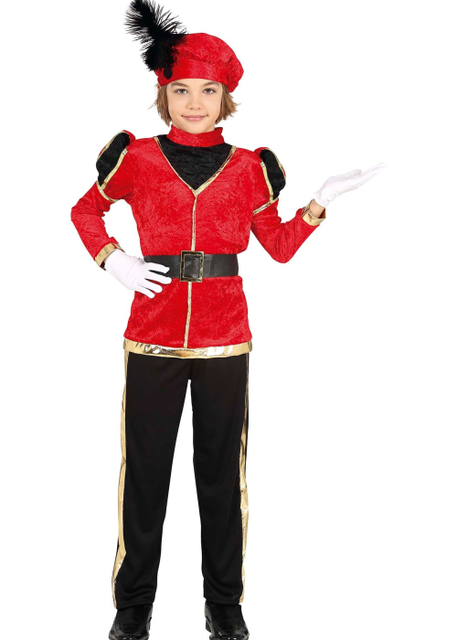 Disfraz de Paje Rojo Infantil