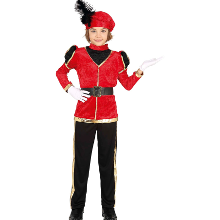 Disfraz de Paje Rojo Infantil