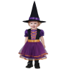 Disfraz de Bruja Morada y Naranja Bebe