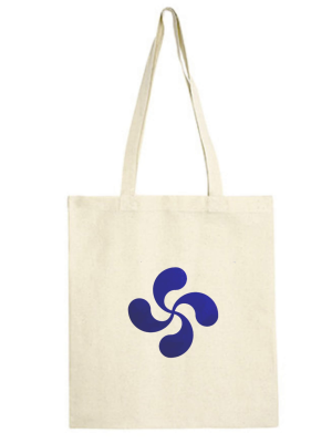 Bolsa Lona con Lauburu azul