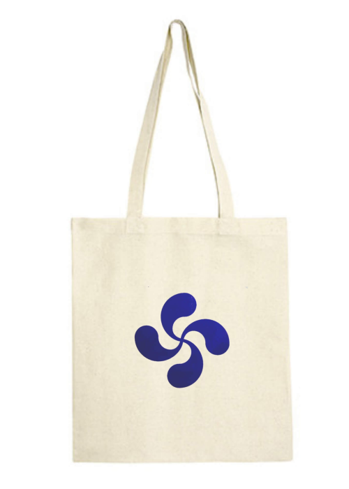 Bolsa Lona con Lauburu azul