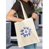 Bolsa Lona con Eguzkilore cuadros Lauburu
