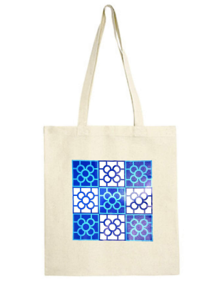 Bolsa Lona Baldosa de Bilbao