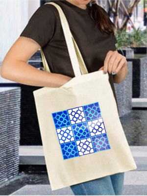 Bolsa Lona Baldosa de Bilbao