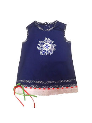 Vestido Arrantzale Mahon Eguzkilore Cuadros Bebe