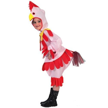 Disfraz de Gallina Rosa Infantil - Disfraces de Animales Infantiles