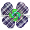Vinilo Trebol Cuadros Lauburu 11x11