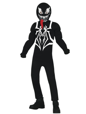 Fantasia de homem-Aranha preto