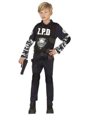 Disfraz de Policia Escuadron Zombie Infantil