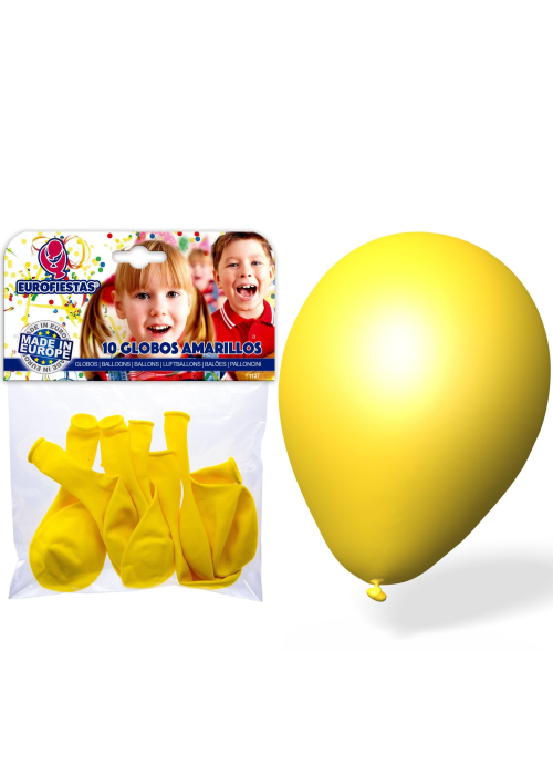 Globos Amarillos HUevo 10 Unid