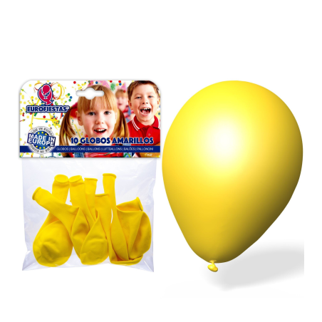 Globos Amarillos HUevo 10 Unid