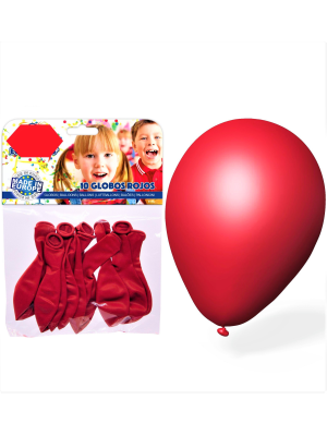 Globos Rojos 12 Unid - Globos