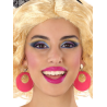 Pendientes Aro Rosa Neon