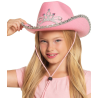 Sombrero Vaquera Rosa corona