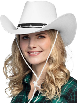 Sombrero Vaquero Blanco Deluxe