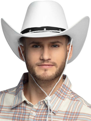 Sombrero Vaquero Blanco Deluxe