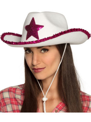 Sombrero Vaquero Blanco Deluxe