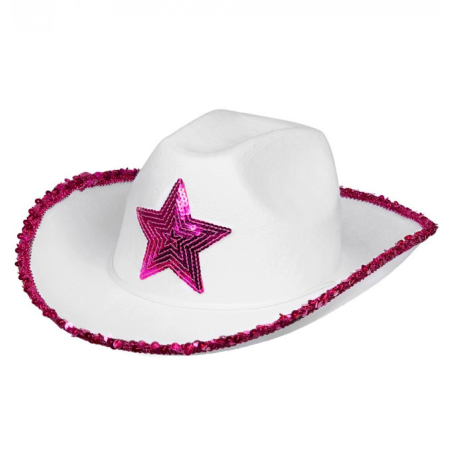Sombrero Vaquero Blanco Deluxe