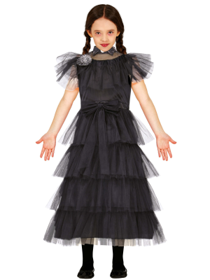 Disfraz de Miércoles para Niña - Disfraces de la Familia Addams