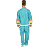 Disfraz de Chándal años 80 Azul neon Hombre