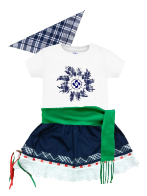 Conjunto Arrantzale Bebe Eguzkilore Lauburu - Conjuntos Bebe Niña