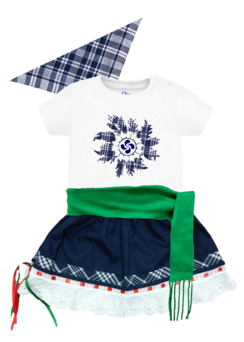 Conjunto Arrantzale Bebe Trebol Lauburu