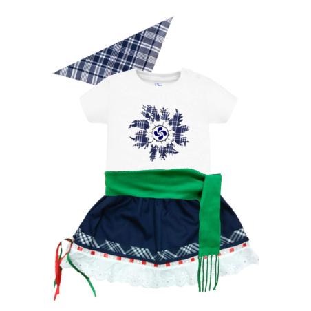 Conjunto Arrantzale Bebe Eguzkilore Lauburu - Conjuntos Bebe Niña