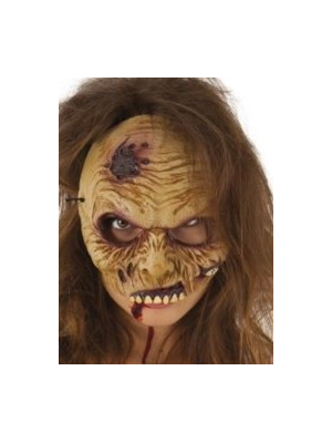 Mascara Zombie Media Cara