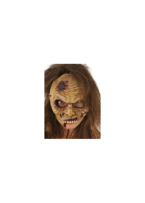 Mascara Zombie Media Cara