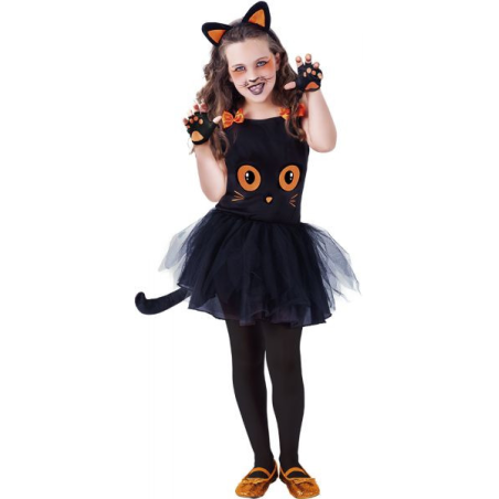 Disfraz de Gatita Vestido Infantil