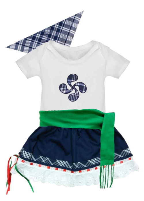Conjunto Arrantzale Bebe Lauburu - Trajes Vascos