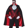 Capa de Vampiro Negra Forro Rojo Adulto -  Complementos Disfraces Halloween
