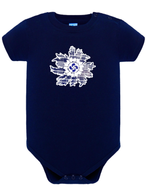 Conjunto Arrantzale Bebe Eguzkilore Lauburu Azul