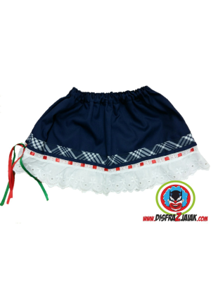 Falda Mahon con Puntilla Bebe - TRAJES REGIONALES