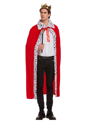 Capa de rey roja terciopelo