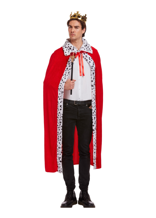 Capa de rey roja terciopelo