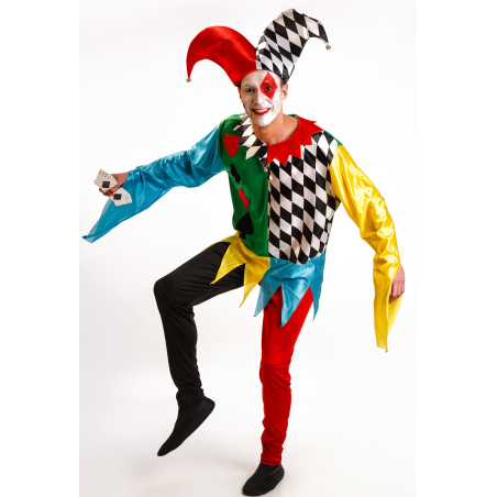 Disfraz de Joker Poker - Disfraces de Payasos y Arlequines Adultos